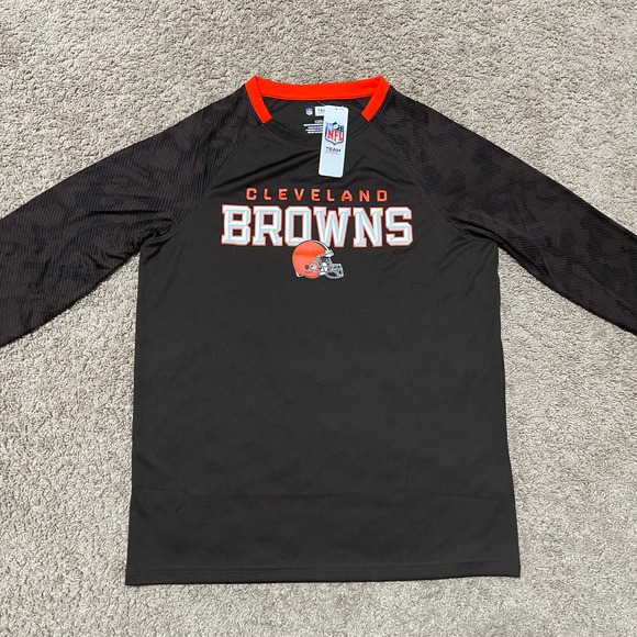 NFL Other - Cleveland Browns Shirt Mens Large Brown Orange Camo Long Sleeve NFL Team Apparel